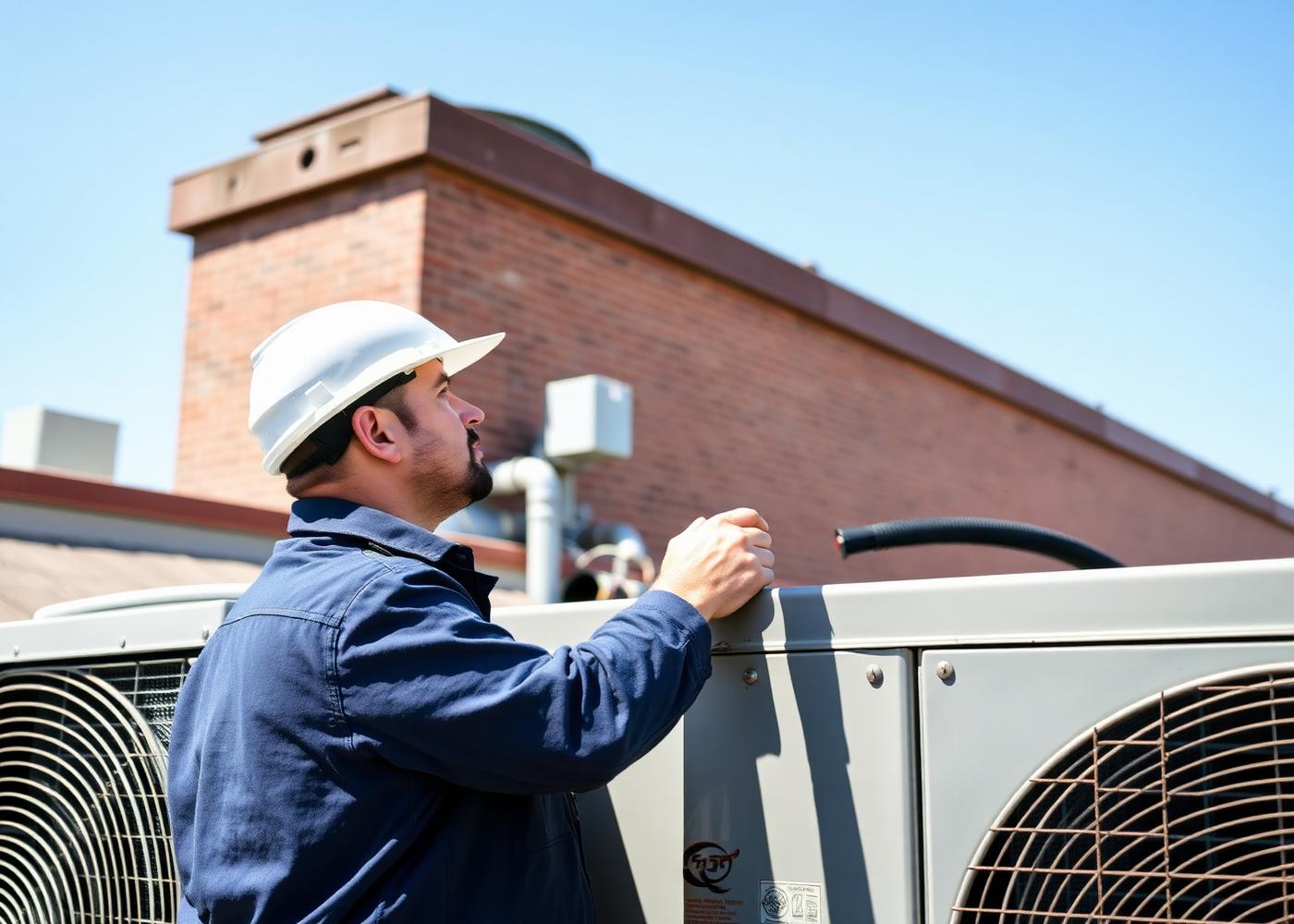 A.C.R. Systems technician at work